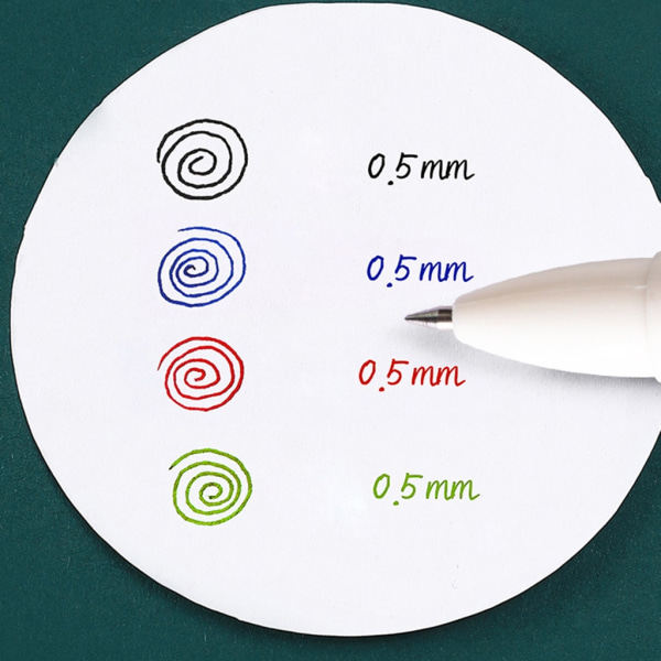 10 stk 0,5 mm Gelblækpenne Hurtigtørrende 4-i-1 neutrale penne Press Ink Penne Flerfarvede signaturpenne Glat Skrivning Pen Rosa