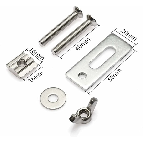 Set med 4 T-spårsklämmor för 3018-PRO / 3018-MX3 / 3018-PROVer CNC Fräs- och Gravyrmaskin