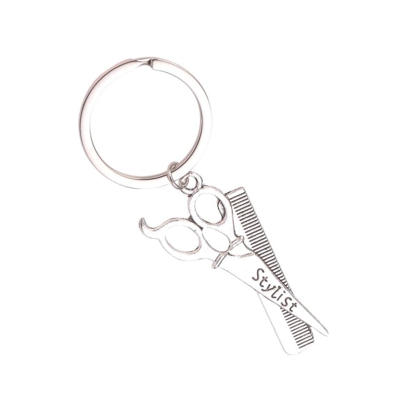 1:a Nyckelhänge Metall Lätt Slitstark Frisör Nyckelring Nyckelhänge Sax För Barn Vänner Familj