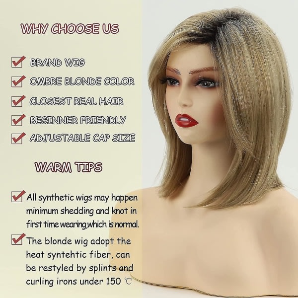 TG Ombre Blond Bob Paryk
