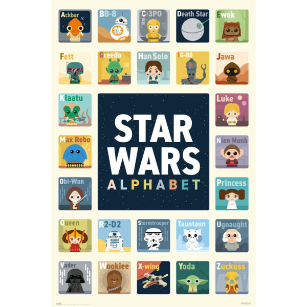 STAR WARS - ALFABET multifarge