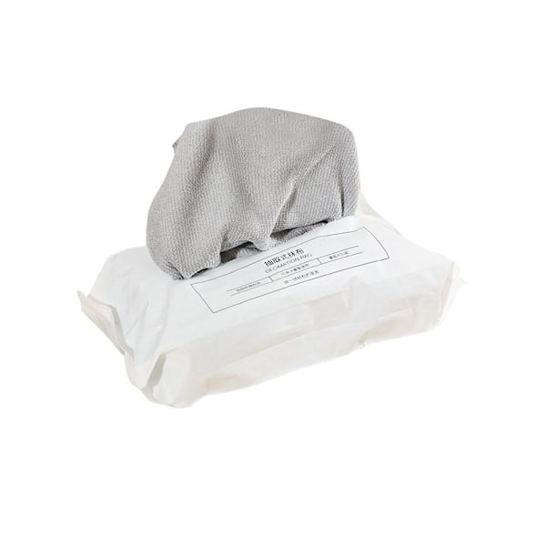 Kotitalous vetopyyhkeet imukykyiset mikrokuituiset keittiöliinat kertakäyttöiset hankaustyynyt laiskat rätit Bag of gray 10 pieces (20*20cm)