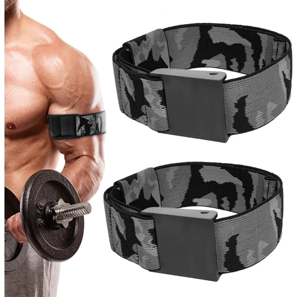 2-pack Fotbolls Bicepsband Elastiskt Bicepsbälte Justerbart Män Hem Fitness