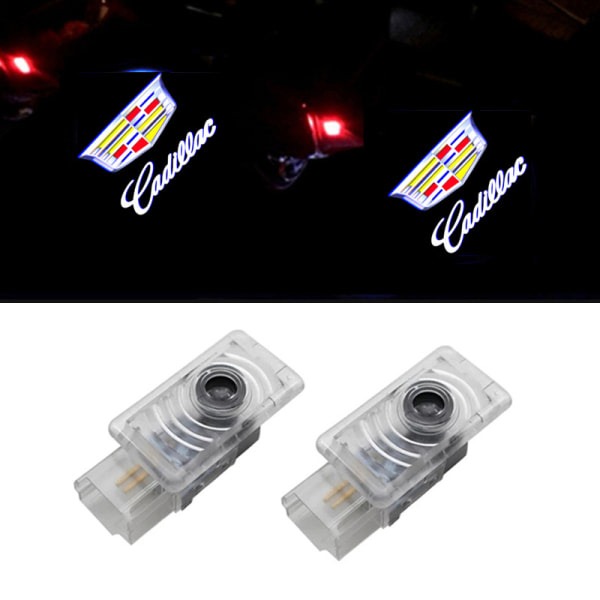 TG 2 Cadillac-logolamput tai LED 3D-haamuvalot, yhteensopiva Cadil