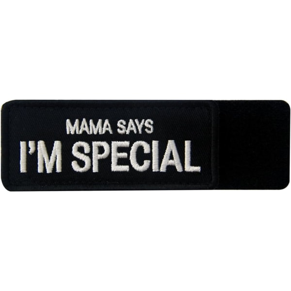 Galaxy Mama Says I'm Special Taktisk Moral Emblem Broderet Patch med Krog og Loop