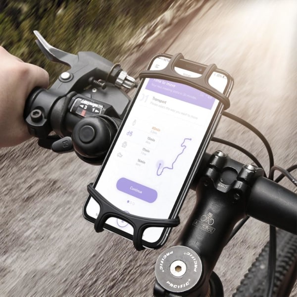 TG FLOVEME Universal Mobilholdere til Cykel - Svart Svart Svart