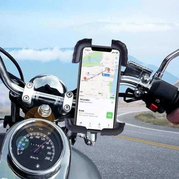 Motorcykel mobiltelefonhållare för navigering