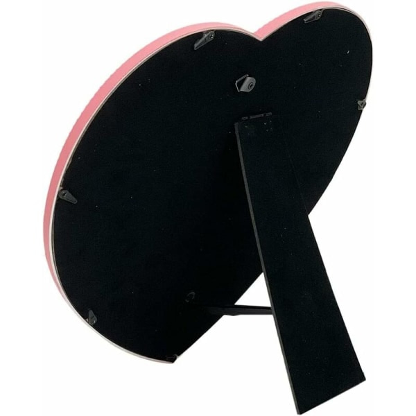 Sminkspegel Hjärtformad Spegel Kosmetisk Bordsspegel Väggmonterad Spegel Rosa