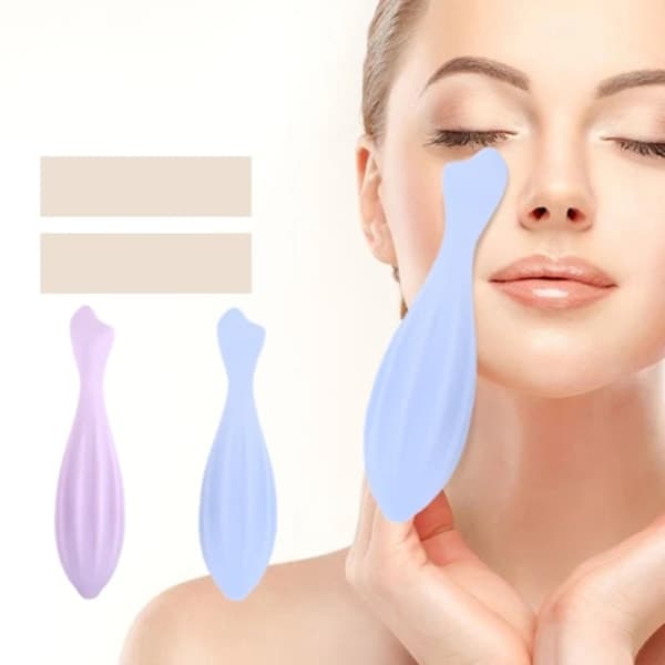 Ansiktsrollers för ansikte och ögon, ansiktsrollers för skönhetsvård, hudvård, Gua Sha-ansiktsmassage, silikonansiktsroller_yux