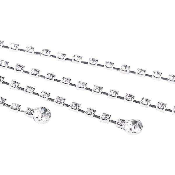 Damkristall Strass Vyötärövyö B?lte Sparkle Chain Kaksois-O-renkailla