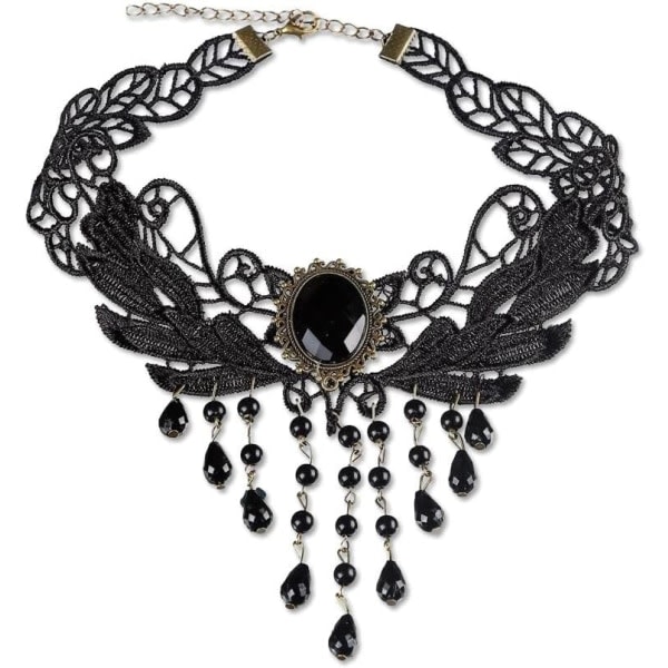 Galaxy 1st svart spets kvinna halsband i halsen gotiskt h?nge rad sexig smycke krage