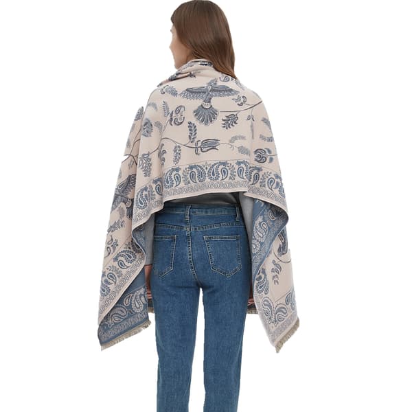 Mjuk fruktmönstrad scarf/sjal för vinterbruk - qcx B