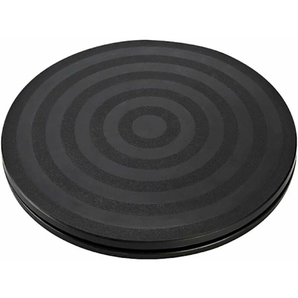 1 stk. Solid Drejeskive 360° Roterende Bakke med Leje Drejeskive Base TV Drejeskive Universal Rund Kraftig Drejestativ Sort Bakke