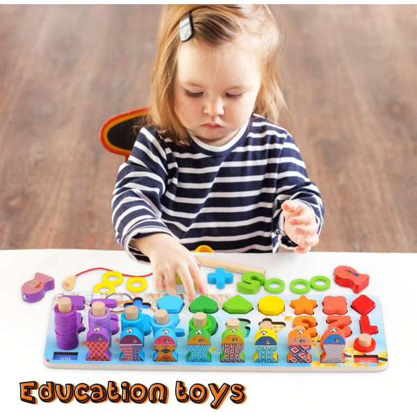barnleksaker pedagogiska leksaker träleksaker, multifunksjonella