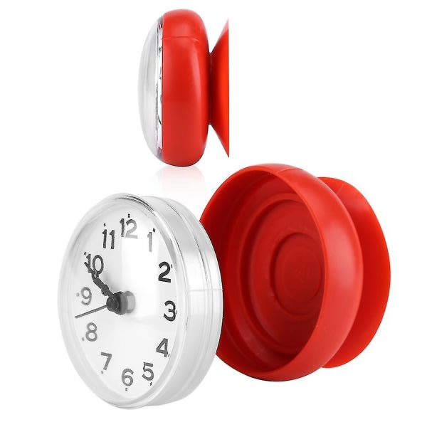 Badrumsvattentät klocka, Creative Fashion Home Suction Clock