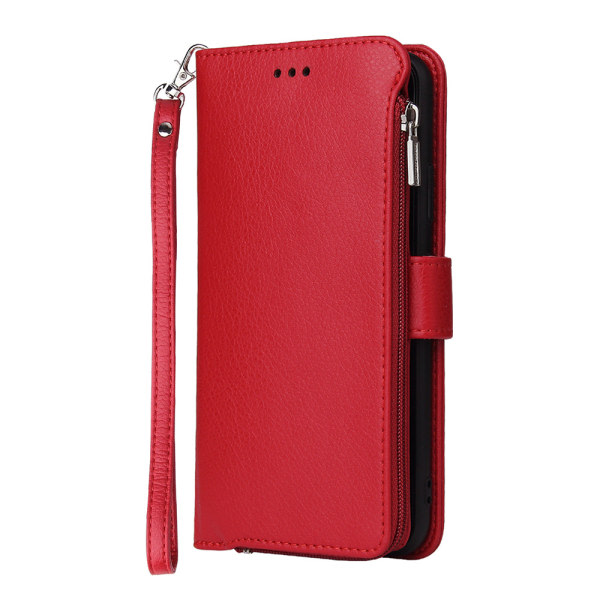 TG Samsung Galaxy A51 - Genomtänkt Plånboksfodral Röd