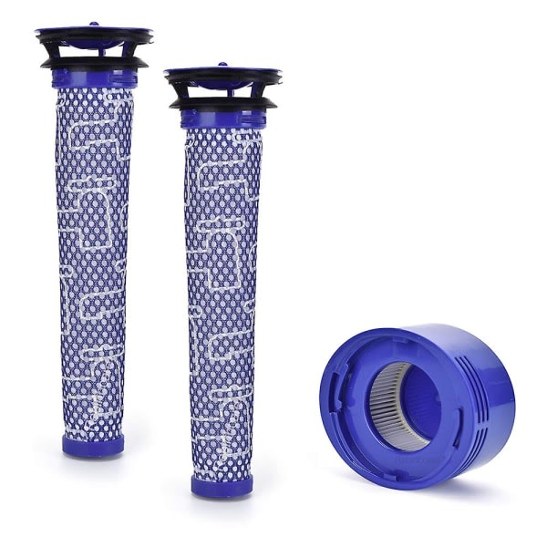 2 forfilter + 1 HEPA-etterfilterssett for V6/v8 Animal & Absolute Cordless støvsuger, utskiftningsfilter V8