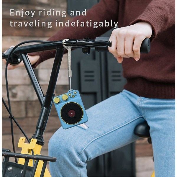 Mini Bluetooth-højttaler med bånd (grøn)