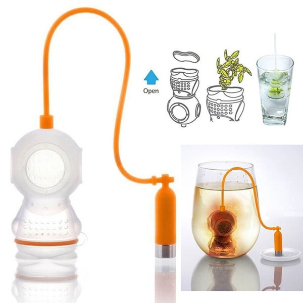 TG Orange Silikon Teinfuser, Dykformad Teinfuser