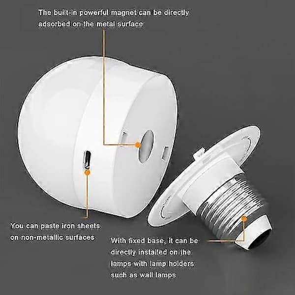 USB Rechargeable Lamp with Remote Control, Timer, Dimmable, Easy to Install, Battery Operated E27 RGB Bulb -XS5-_yux