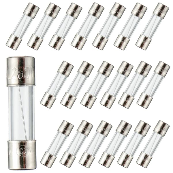 F5AL250V Snabba Säkringar - 5A 250V Glasrör, Snabba Säkringar (100-pack)
