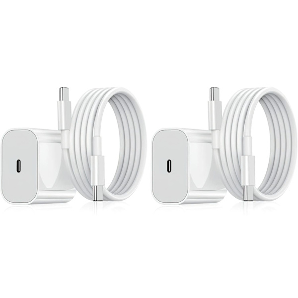 2-pack - Laddare för Samsung 25W Adapter+Kabel USB-C Snabbladdare