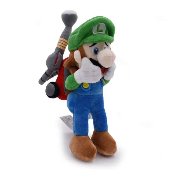 Super Mario Luigi's Mansion 2 Luigi Plysch Mjukdjursdocka Teddy Gosedjur 10"