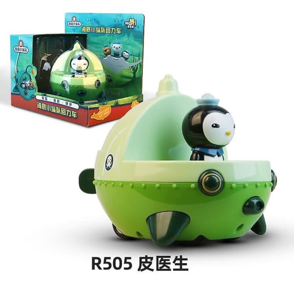 The Octonauts Pull Back Bilbåd Modell Havstulpaner Kwazii Peso Anime Action Figur Leksaker For Barn Baby Barn Födelsedagspresent