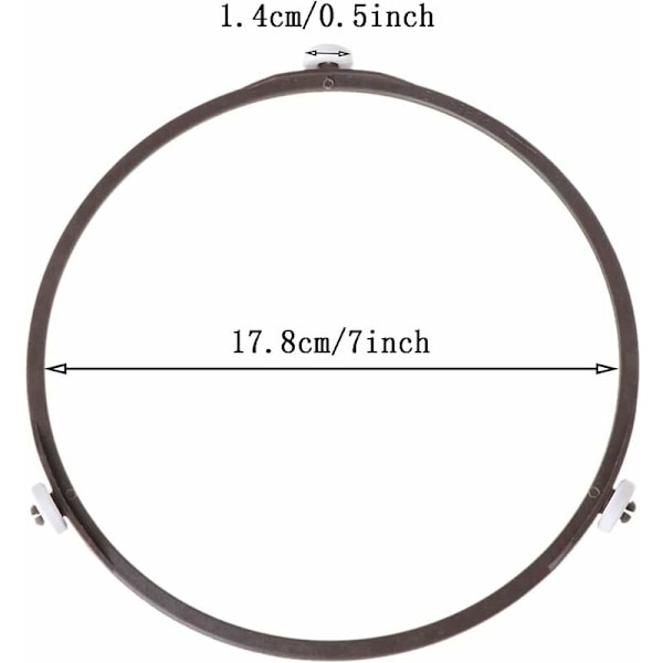 Mikrobølgeovn Drejeskive Støtte 17,8 cm Diameter 1,4 Universal Mikrobølgeovn Tilbehør Glasring