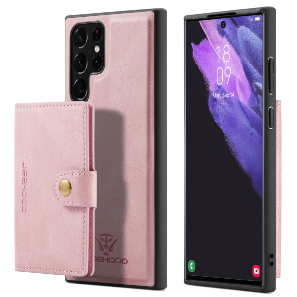 TG Stilsäkert Skal Korthållare - Samsung Galaxy S23 Ultra Roséguld