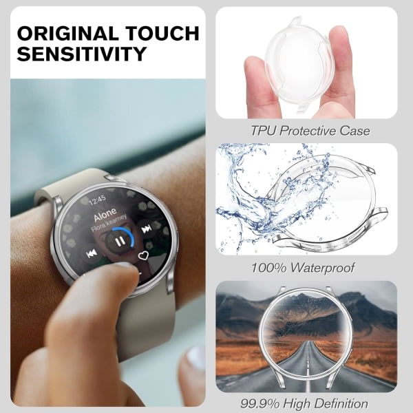 4-pakkaus - yhteensopiva case Samsung Galaxy Watch 6 44mm 2023,