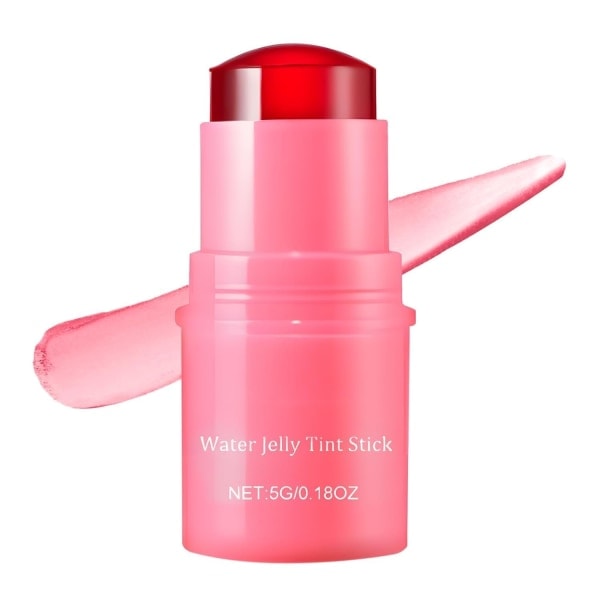 Milk Jelly Tint, Cool Water Jelly Tint, Transparent Lip & Cheek Color - Byggbar Vattenfärgsfinish - Över 1 000 Appliceringar Per Sticka Röd red