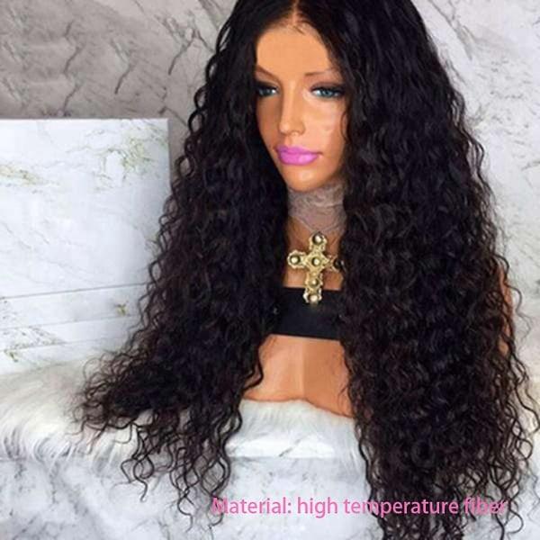 TG Frontperuker For Svarte Kvinner Deep Wave Curly Hd Frontal Peruk Afro Kort