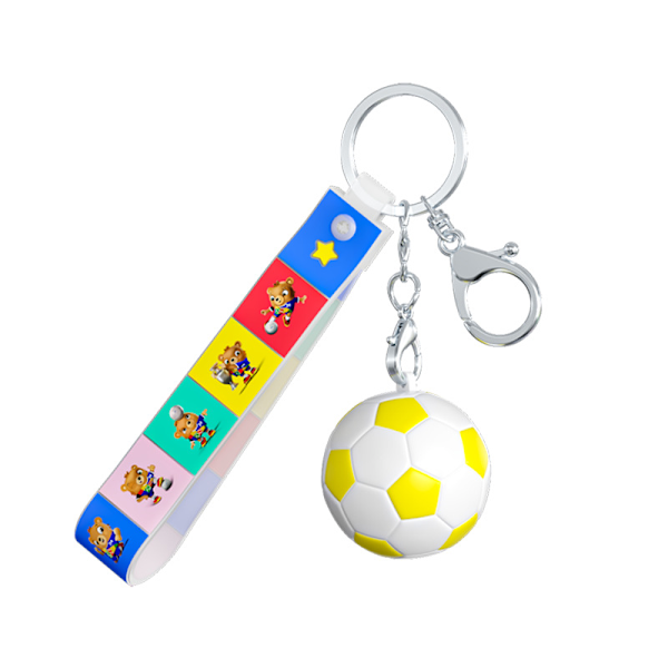 2024 Saksan jalkapallon EM-kisojen maskottiavainnauha kolmen kerroksen Rubikin kuutio pieni Rubikin kuutio riipus laukku koriste lahja Maskotti Heading the B Mascot Heading the Ball Small Rubik's Cube