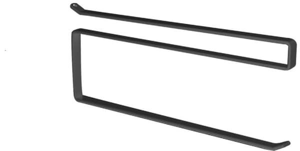 Køkkenrulleholder, Multifunktionel Metal Over Skabslåge, Ingen Boring, Til Køkken Og Garage, Sort, Passer Til Låger Op Til 2,2 cm