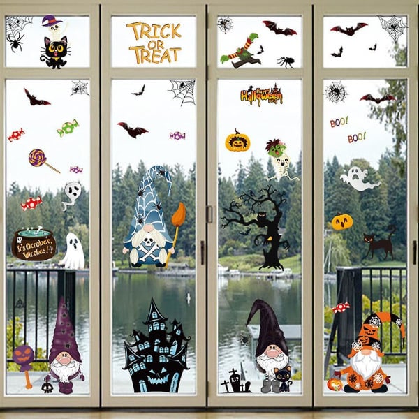 Halloween-vinduesklistremer, gjenbrukbare og enkle å fjerne