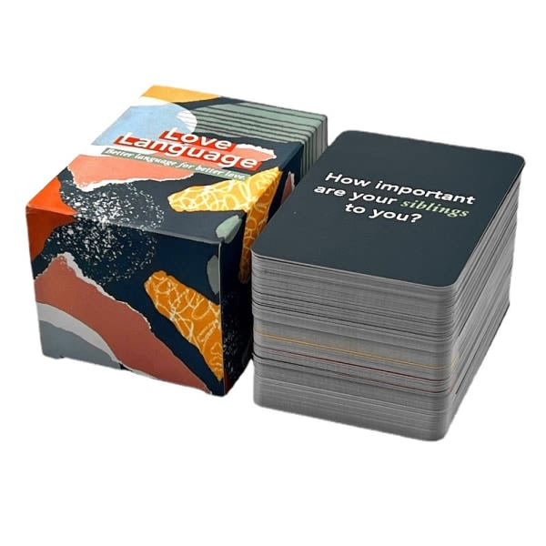 Kärleksspråk kortspel 150 par konversationsstartare