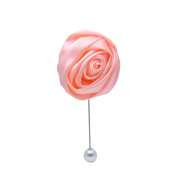 Brudgum Boutonniere Bröllop Silk Rose Herr Brosch Lapel Pins med blomtillbehör Hemkomst Brosch Manlig Brudgum, Set med 4, Ljuslila