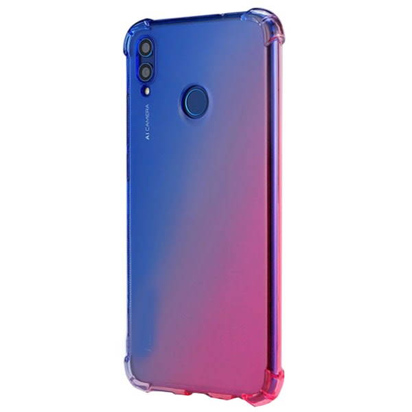 Huawei P Smart 2019 - Skyddande Silikonskal (FLOVEME) Blå/Rosa