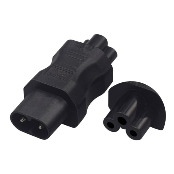C7 til C8 stikkontakt adapter han til hun Adapter C7 til C8 adapter Kabeladapter C8 til C13/C8 til C15/C8 til C5 Kompakt - null - C8 til C5