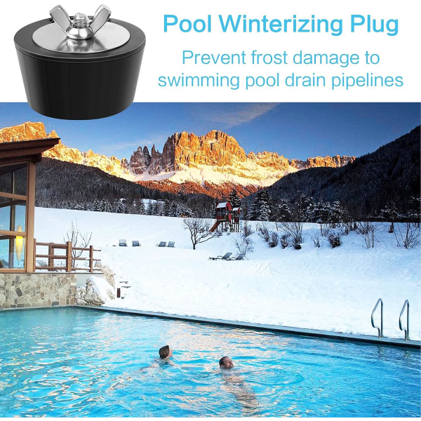 Pool vinterstopp (diameter 38mm), 2 st gummi vinter