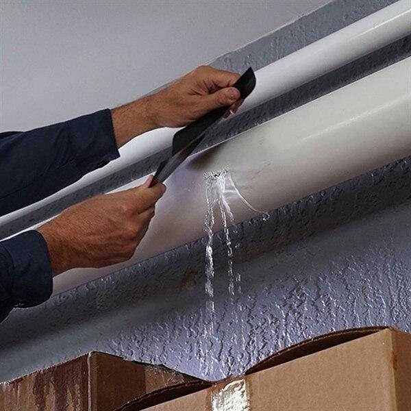Vandtæt Tape / Flex Tape - Ekstra Stærk - 10cm x 1,5m - Sort Sort