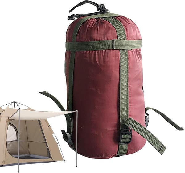 Kompressionspose - Kompressionspose til sovepose - Opbevaringspose til sovepose - Opbevaringspose - Opbevaringsposer til backpacking - Bærbar opbevaringspose til sovepose