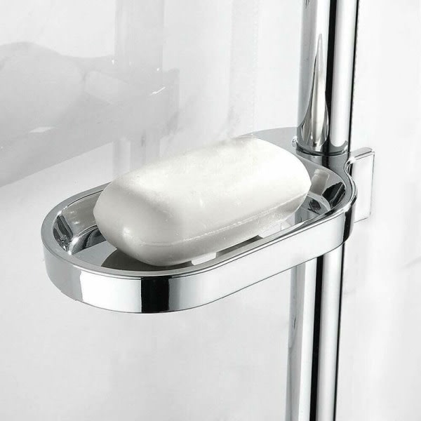 Såpedispenser for Dusjstang 25mm Anti-Rust Justerbar Såpekopp Holder