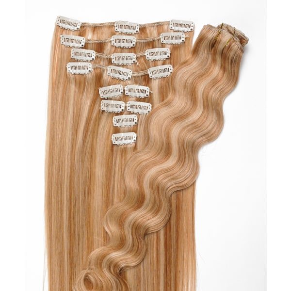 TG Clip-on, bølgete 90 % ekte hår 10 % fiber # 234/23c