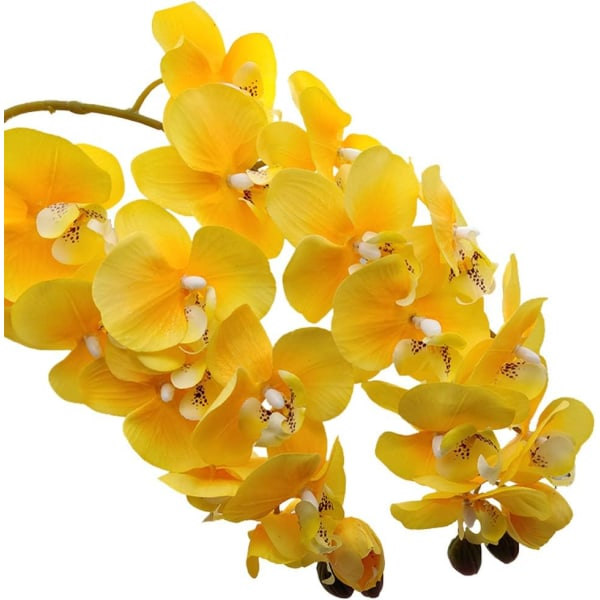 2 stk. Kunstige Orkide Stængler Real Touch Orkide Højde Falsk Phalaenopsis Blomst Kunstig Blomst til Hjem Bryllup Blomsterdekoration