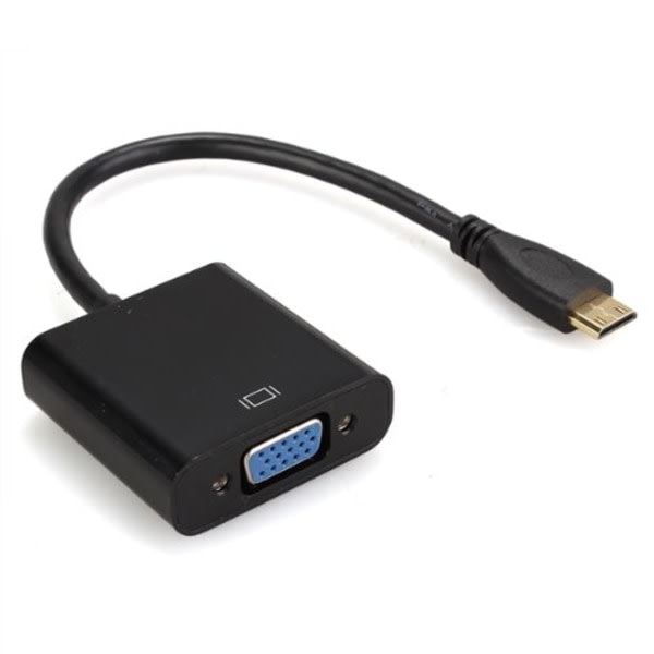 TG MINI HDMI TO VGA - sovitin Ljud / PLUG and PLAY Svart