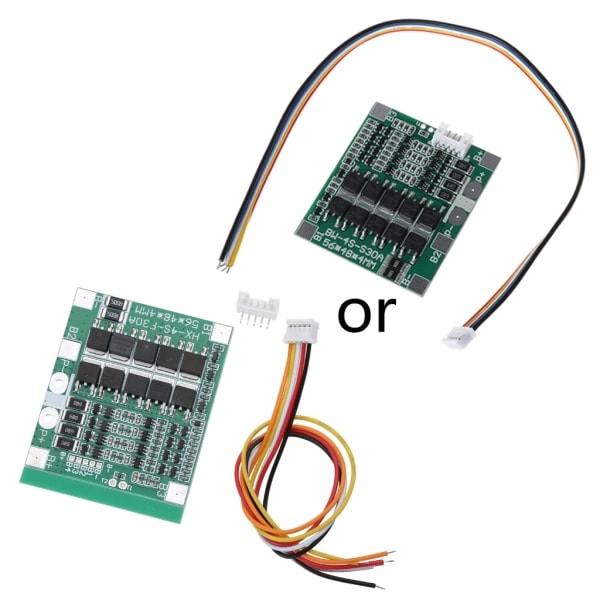4S 30A 3,7V för w/Balance 3,7V LiFe 18650 batteriskyddskort