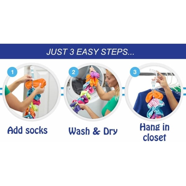 TG Sock Tvättverktøy og lagringshängare for vask Torkning og lagring P
