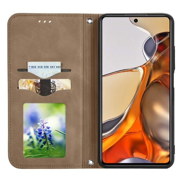 Vintage Xiaomi 11T Pro / Xiaomi 11T Lommebokveske - Brun